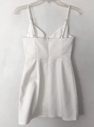 White Novella Mini Dress 2 thumbnail 3