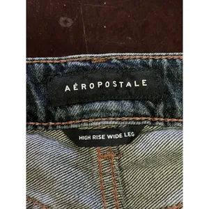 Aeropostale High Rise Wide Leg Jeans Womens Size 18 Medium Wash Blue Relaxed thumbnail 9