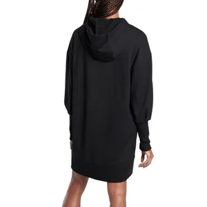 ATHLETA Mala Hoodie Mini Dress-Pullover Women L Black Athletic Versatile Travel thumbnail 4