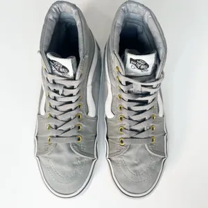 Vans Old Skool Grey Hi Top Skate Sneakers Shoes Grey Women 8 / Men 6.5 thumbnail 4