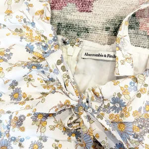Abercrombie & Fitch Floral Midi Slip Dress XS Cottagecore Boho Rustic Ruffles thumbnail 8