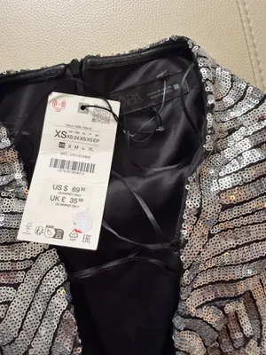 ZARA Sequin mini Dress thumbnail 7