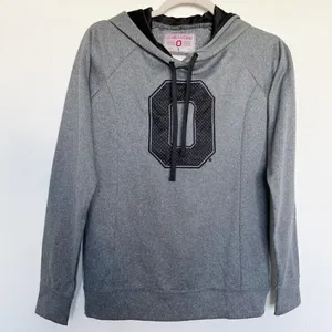 NEW Ohio State Buckeyes Hoodie SMALL Gray Scarlet & Gray Pullover Sweatshirt thumbnail 2
