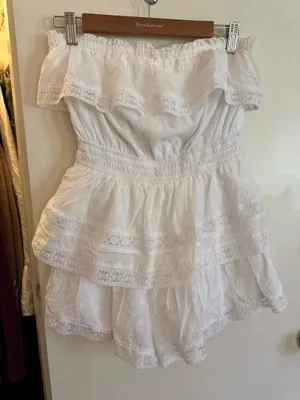 Altar'd State Dress Romper White thumbnail 1