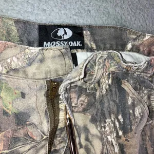 Mossy Oak Cargo Pants Women Medium Camo‎ Break-Up Pink Logo Drawstring Hem thumbnail 3