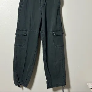 Old Navy Women‎ Gray/Black Baggy Cargo Pants size XS thumbnail 3