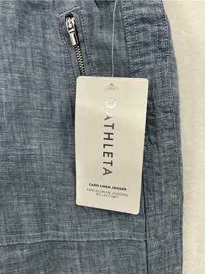 Athleta line joggers Light Blue Drawstring Jogger Pants 1165 thumbnail 3