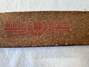 Vintage Lucky Brand Y2K Brown Studded Leather Crystal Buckle Belt Wide Western thumbnail 4