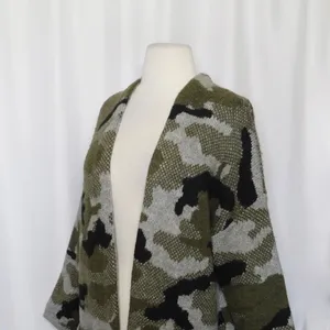 ANTHROPOLOGIE Vero Camo Cardigan Sweater Camouflage Pockets‎ Gorpcore X-Small thumbnail 7