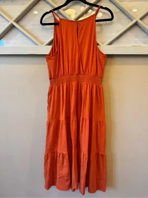 Stitch Fix Market & Spruce Maxi Dress Marea halter burnt orange XL NWT thumbnail 4