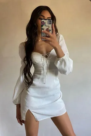 Princess Polly Alena Mini Long Sleeve Dress 4 thumbnail 1