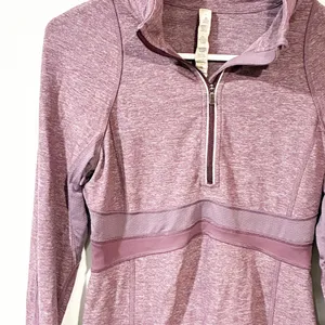 Lululemon Run Full‎ Tilt Half Zip Heathered Plum Long Sleeve Athletic Top Size 6 thumbnail 3