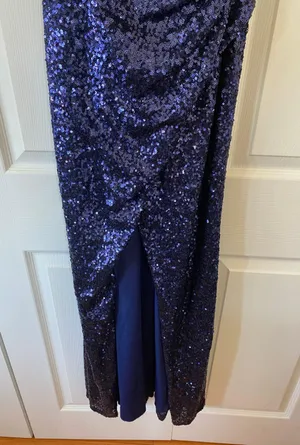 Windsor Blue Sequin Gown thumbnail 6