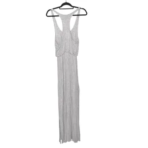 LuLus Gray Racerback Empire‎ Waist Maxi Dress medium thumbnail 2