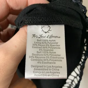 For Love & Lemons Skater Dress Sheer Lace Black Sleeveless Zip Sz XS thumbnail 7
