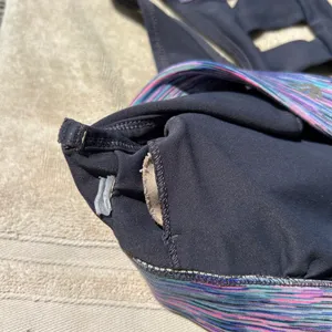 Ideology y2k multicolor striped sports bra with back cutout thumbnail 3