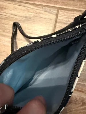 Coach Black Chelsea Heritage Stripe Wristlet thumbnail 3