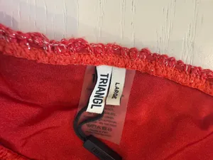 Red Strapless Triangl Bikini thumbnail 3