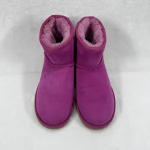UGG Mini Boots Suede Leather Sheepskin‎ Lined SugarPlum Women's Size 6 thumbnail 2
