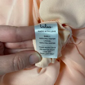 Lulus NWT Brilliant Perfection Blush Pink Cold-Shoulder Tiered Maxi Dress Size S thumbnail 8