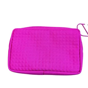 Valentino Hot Pink Studded Mini Clutch Pouch Bag Wallet Purse V Charm Zipper thumbnail 3