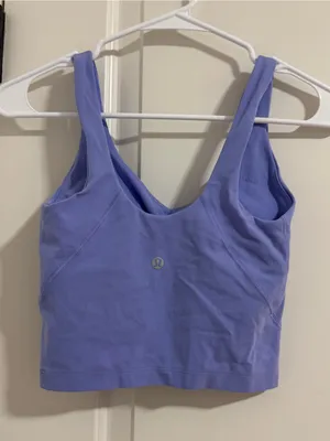lululemon athletica V-Neck Crop Tank Top - Lavender Blue thumbnail 2