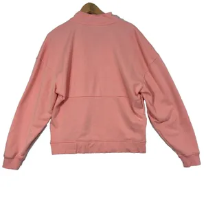 Champion Quarter Zip Sweatshirt Peach Logo Pullover Athleisure Loungewear Size S thumbnail 4