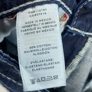 True Religion Jeans Slim Straight Dark Wash Denim Women's Size‎ 27 thumbnail 8