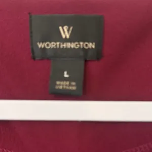 Worthington Elegant Burgundy Women's Top thumbnail 2