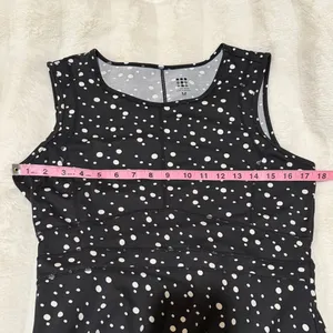 Title Nine Size Medium Black Dress with White Polka Dots thumbnail 9