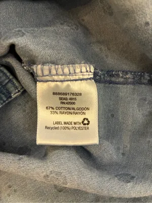 Women’s Basic Editions Brand Denim Printed Button thumbnail 4