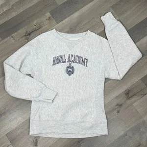 Pro Edge Campus Naval Academy Reverse Weave‎ Sweatshirt Light Grey Medium Gray thumbnail 12
