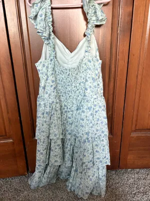 Blue Floral Altar'd State Dress thumbnail 2