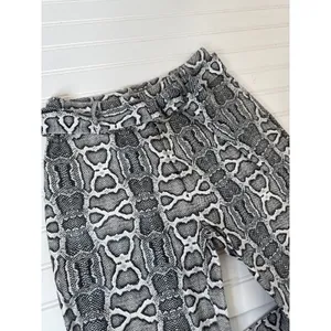 I.AM.GIA Shiraz Snake Print Pants Black White High Waisted Belted Womens Size XS thumbnail 10