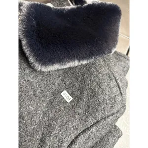 Kenneth Cole Womens Faux Fur Collar Jacket 2XL NWT thumbnail 6