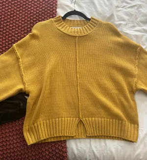 ZARA Mustard Sweater Knit Yellow thumbnail 1