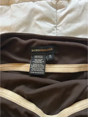 BCBGMAXAZRIA Brown Midi Dress thumbnail 3