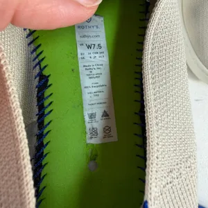 Rothy's 7.5 Sneakers The‎ Original Slip-On Sustainable Knit Washable Sand Beige thumbnail 12