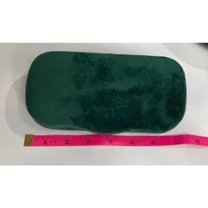 New Gucci Teal Green Velvet Large Case Eyeglasses Sunglasses Case thumbnail 7
