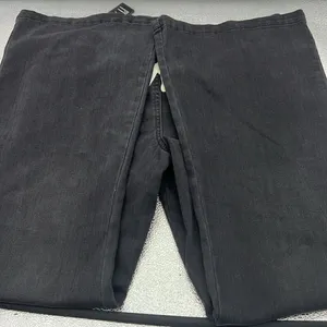 Ed Hardy faded black slim flare tiger jeans size 34 thumbnail 4