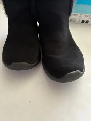 Skechers Black Faux-Fur Collar Women's Ankle Booties thumbnail 9