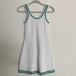 Alo Yoga Tennis Club Sweater Knit Dress White/Spruce Green M thumbnail 4
