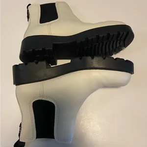 UGG Black and White Jasmine Markstrum Waterproof Leather Chelsea Ankle Boots thumbnail 4