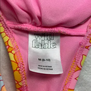 Wild Fable‎ Pink and Orange Floral Bikini Size M thumbnail 5