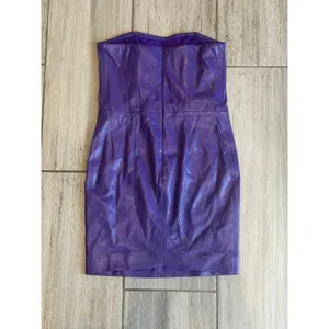 REVOLVE Generation Love Vegan Leather Yazin Mini Dress Purple size XS thumbnail 7
