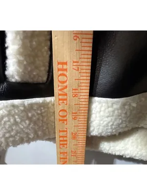 New Look Faux Leather Sherpa Jacket Size L - Cozy Chic Alert thumbnail 7