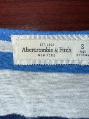 😀 3 for $20 NWT Womens Size Small Abercrombie Fitch Striped Relaxed Fit T-Shirt thumbnail 4