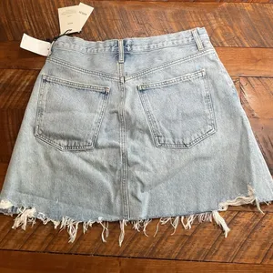 AGOLDE Criss Cross Denim Skirt thumbnail 7
