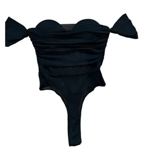 Windsor women’s black off-the-shoulder bodysuit‎ sz S thumbnail 1