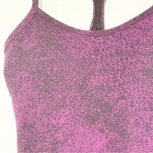 Lululemon Size 4 Purple Speckled Power Y Athletic Tank Top thumbnail 2